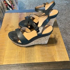 Black Sandal wedges